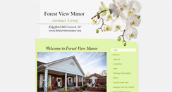 Desktop Screenshot of forestviewmanor.org